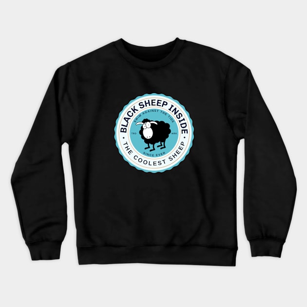 Black Sheep Inside Crewneck Sweatshirt by Warp9